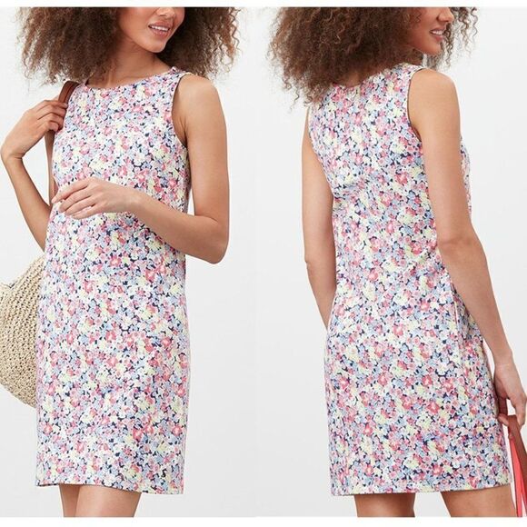 Joules Dresses & Skirts - Joules Riva Floral Shift Dress Navy Ditsy Cotton Women's 6 NWT Pull On